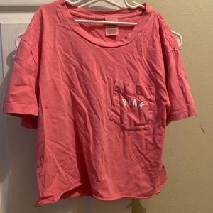 PINK crop top shirt